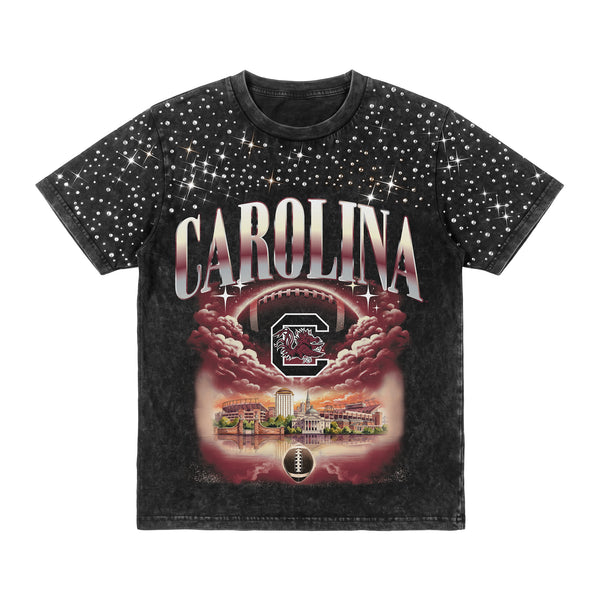 South Carolina Gamecocks Starry Shoulders Short Sleeve T-Shirt