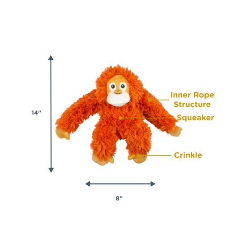14 Inch Orangutan Rope Body Dog Toy