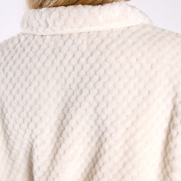 Simply Soft Fleece Snap Pullover in Ivory