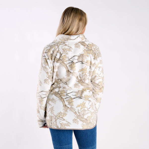 Woodland Camo Fleece Quarter-Zip Pullover