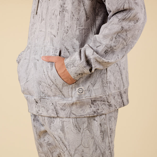 COAST apparel Men's Beaufort Grey Camo Hoodie