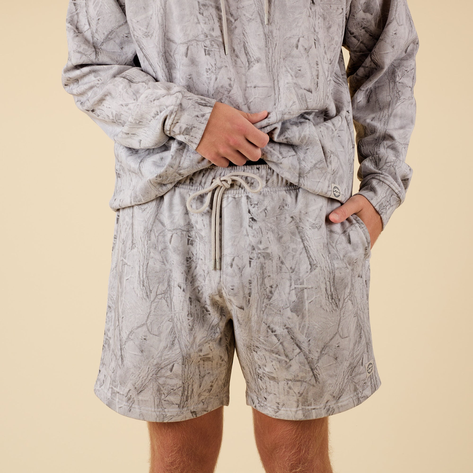 Men's Beaufort Grey Camo Dorm Short by Coast Apparel