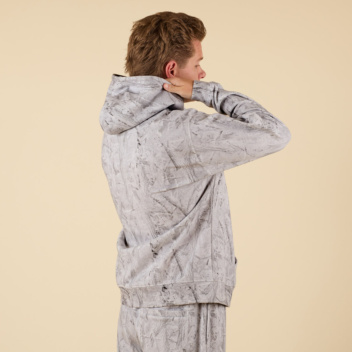 COAST apparel Men's Beaufort Grey Camo Hoodie