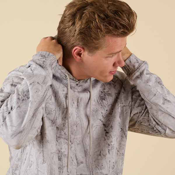 COAST apparel Men's Beaufort Grey Camo Hoodie