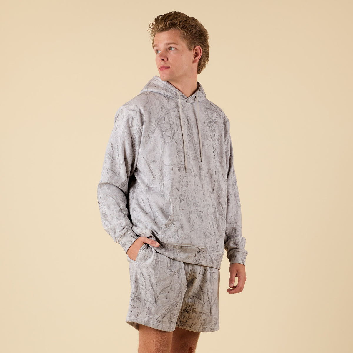 Men's Beaufort Grey Camo Dorm Short by Coast Apparel