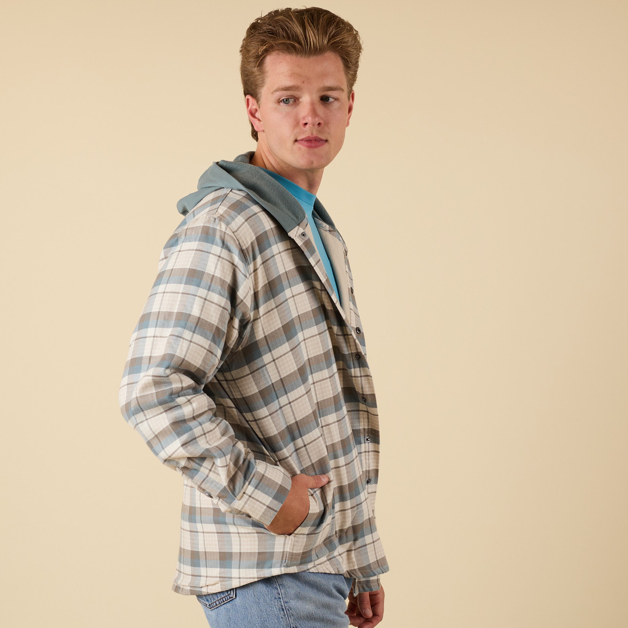 Men's Harbor Shacket with Hood