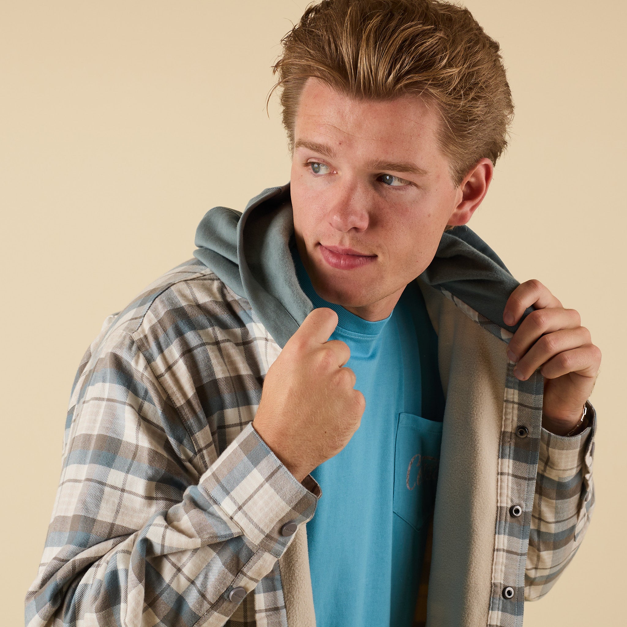 Men's Harbor Shacket with Hood