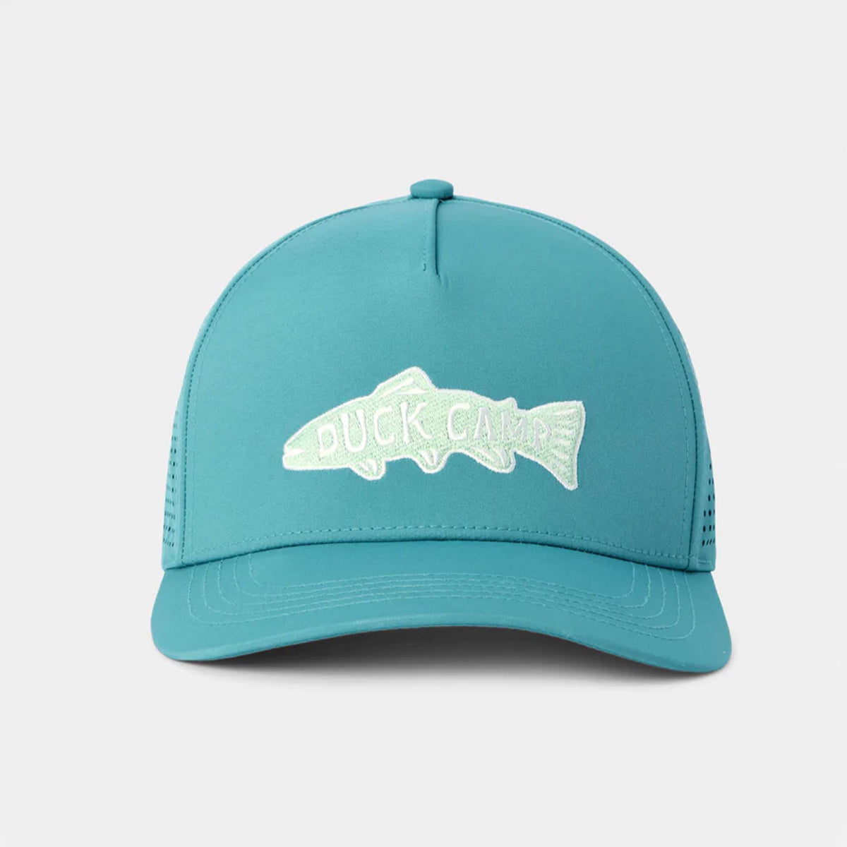 Trout Patch Performance Perforated Hat in Storm Blue