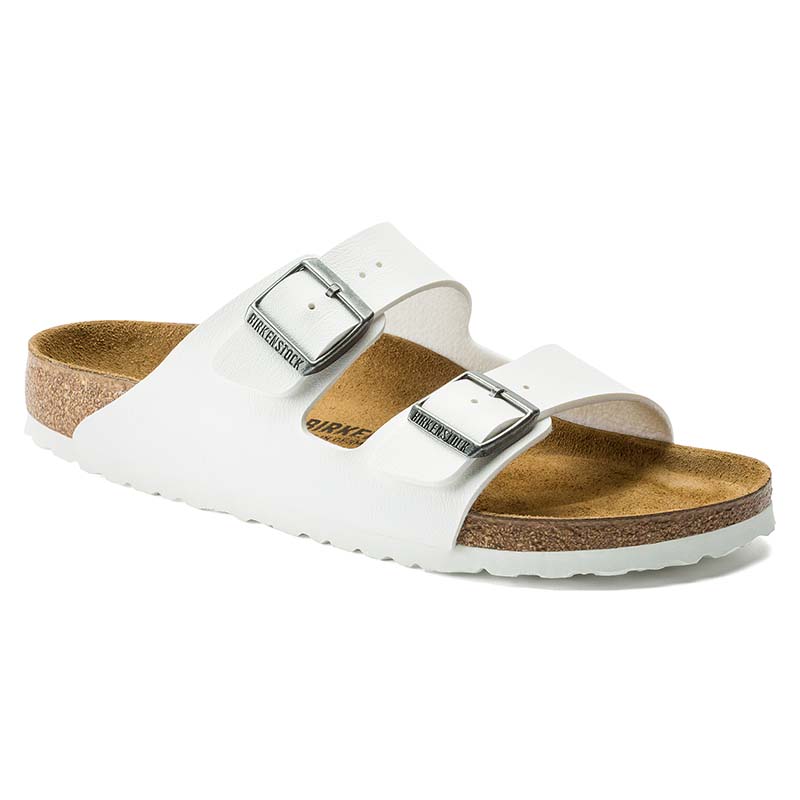 Birkenstock Arizona Birko-Flor® Sandals in White | Palmetto Moon