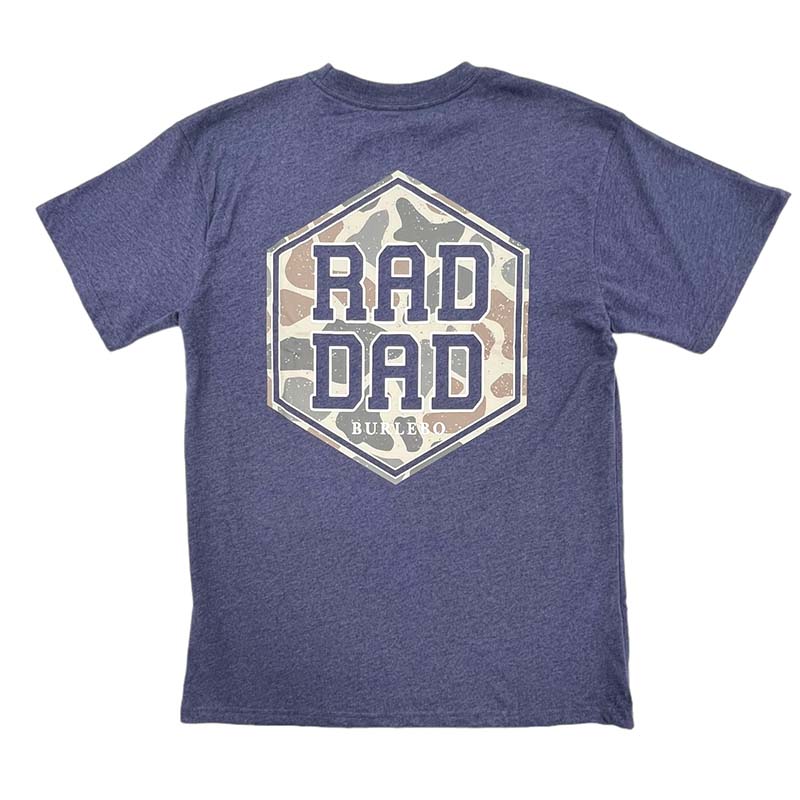 Rad Dad Deer Camo Short Sleeve T-Shirt in Navy