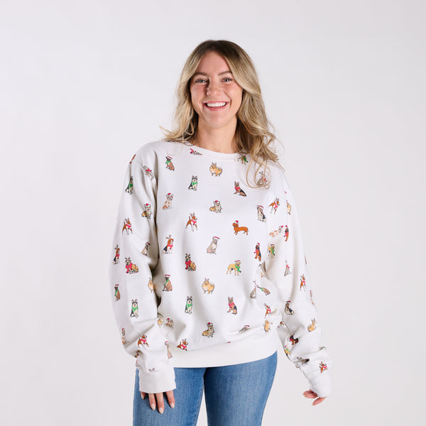 Holiday Dog Crewneck Sweatshirt
