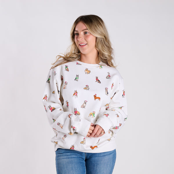 Holiday Dog Crewneck Sweatshirt