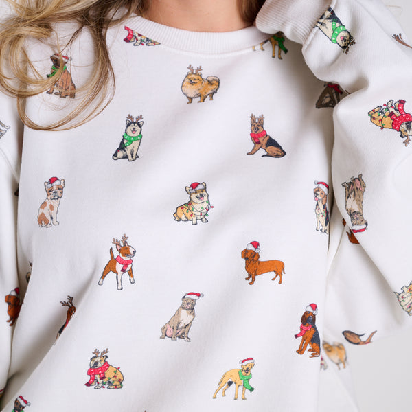 Holiday Dog Crewneck Sweatshirt