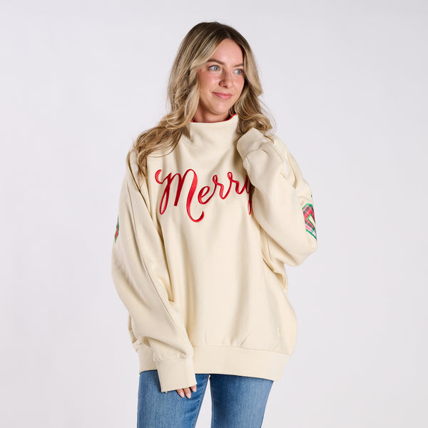 Christmas Plaid Flannigan Mockneck Sweatshirt