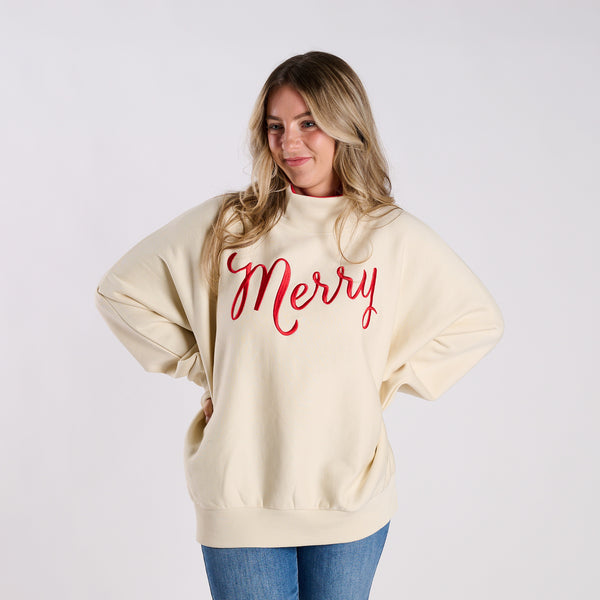 Christmas Plaid Flannigan Mockneck Sweatshirt