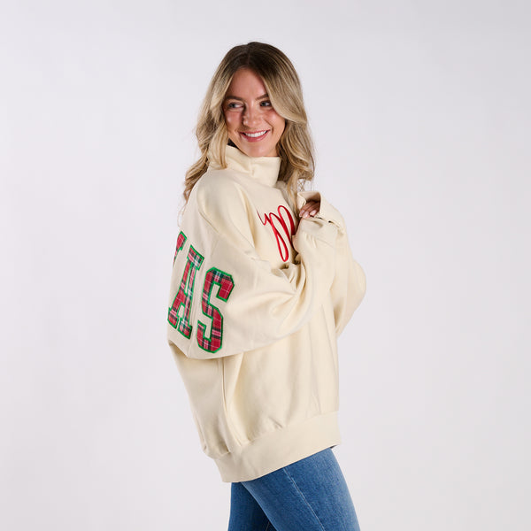 Christmas Plaid Flannigan Mockneck Sweatshirt