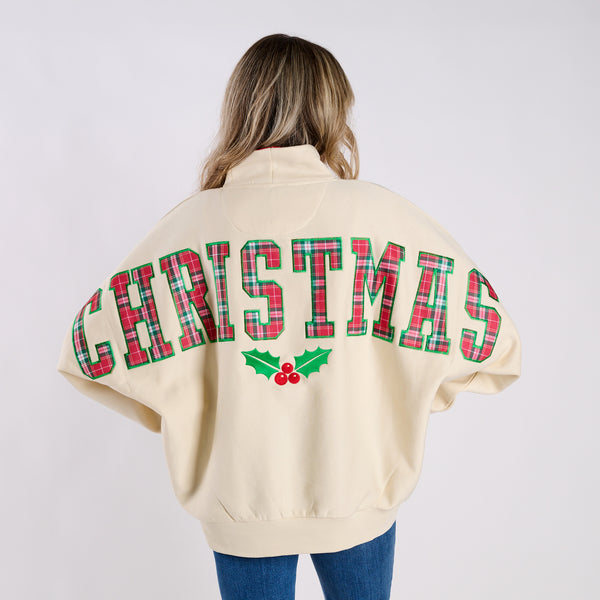 Christmas Plaid Flannigan Mockneck Sweatshirt