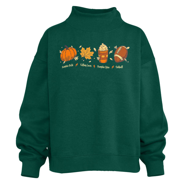 Pumpkin Season Mockneck Sweatshirt