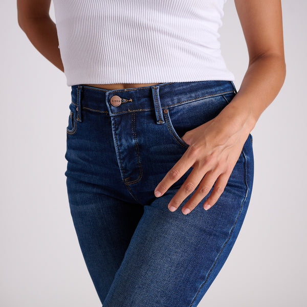 High Rise Flare Dark Wash Jeans