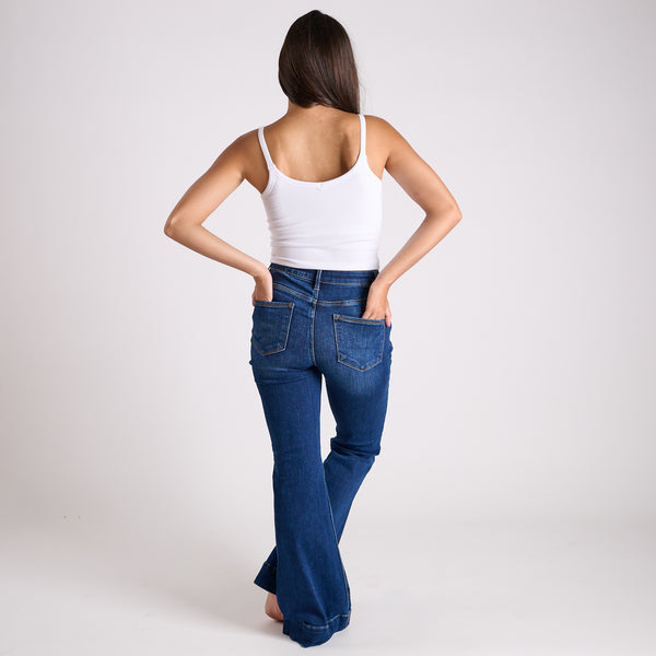 High Rise Flare Dark Wash Jeans
