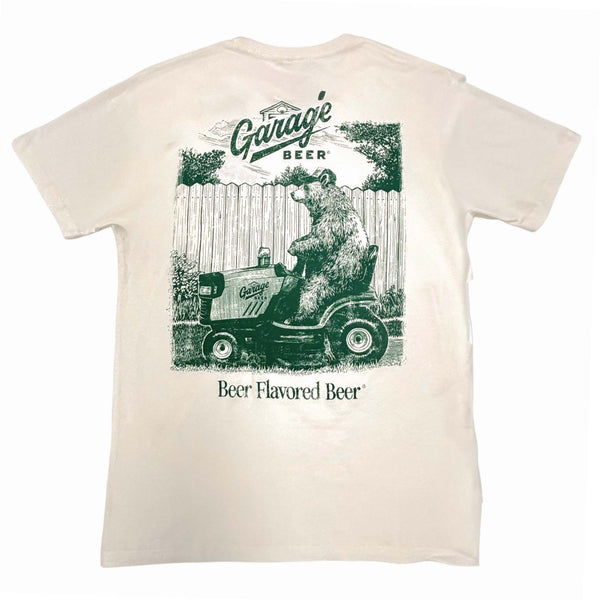 Garage Beer Lawn Mower Short Sleeve T-Shirt