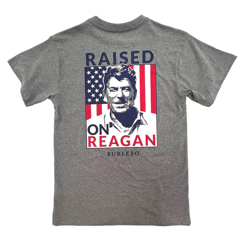 Raised On Reagan Stamp Short Sleeve T-Shirt