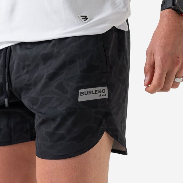 5 Inch Training Shorts in Black Camo