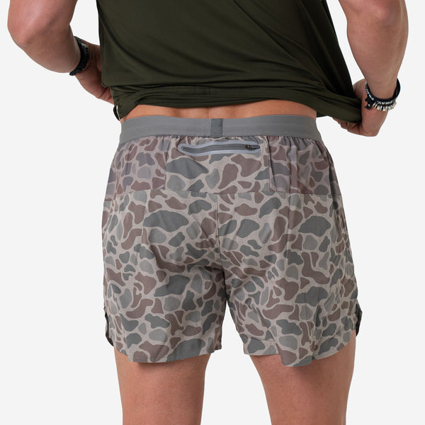 5 Inch Training Shorts in Classic Deer Camo