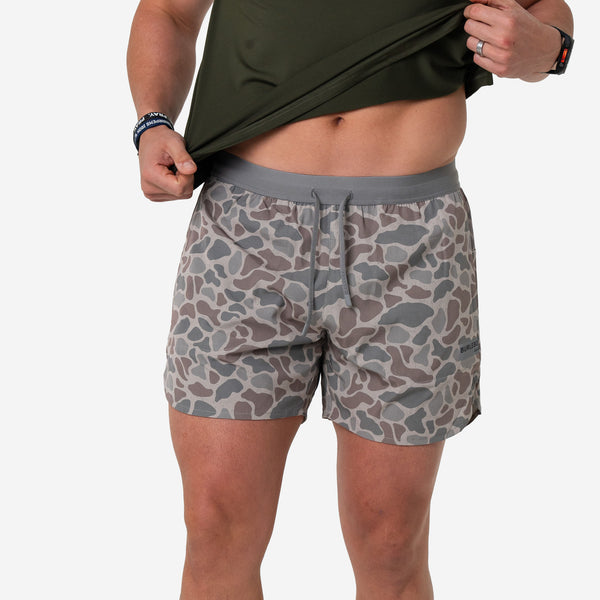 5 Inch Training Shorts in Classic Deer Camo