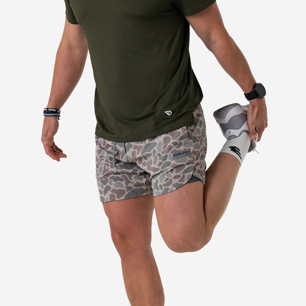 5 Inch Training Shorts in Classic Deer Camo