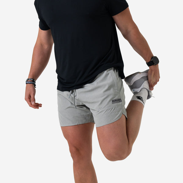 5 Inch Training Shorts in Heather Grey