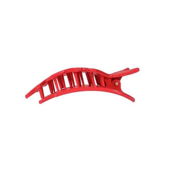 Medium Flat Shooting Stars Hair Clip in Red