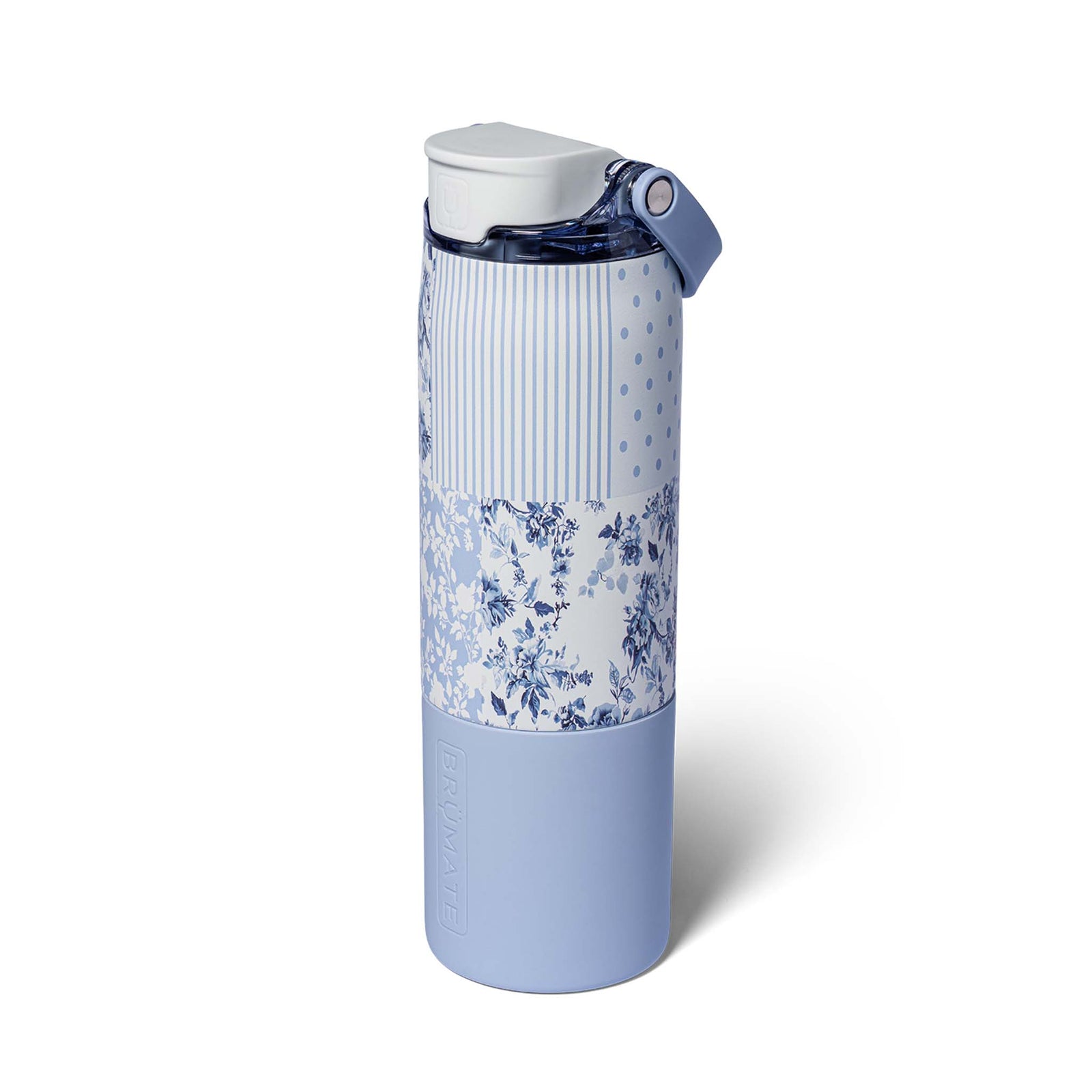 Brumate Rise water bottle in Capri patchwork design.