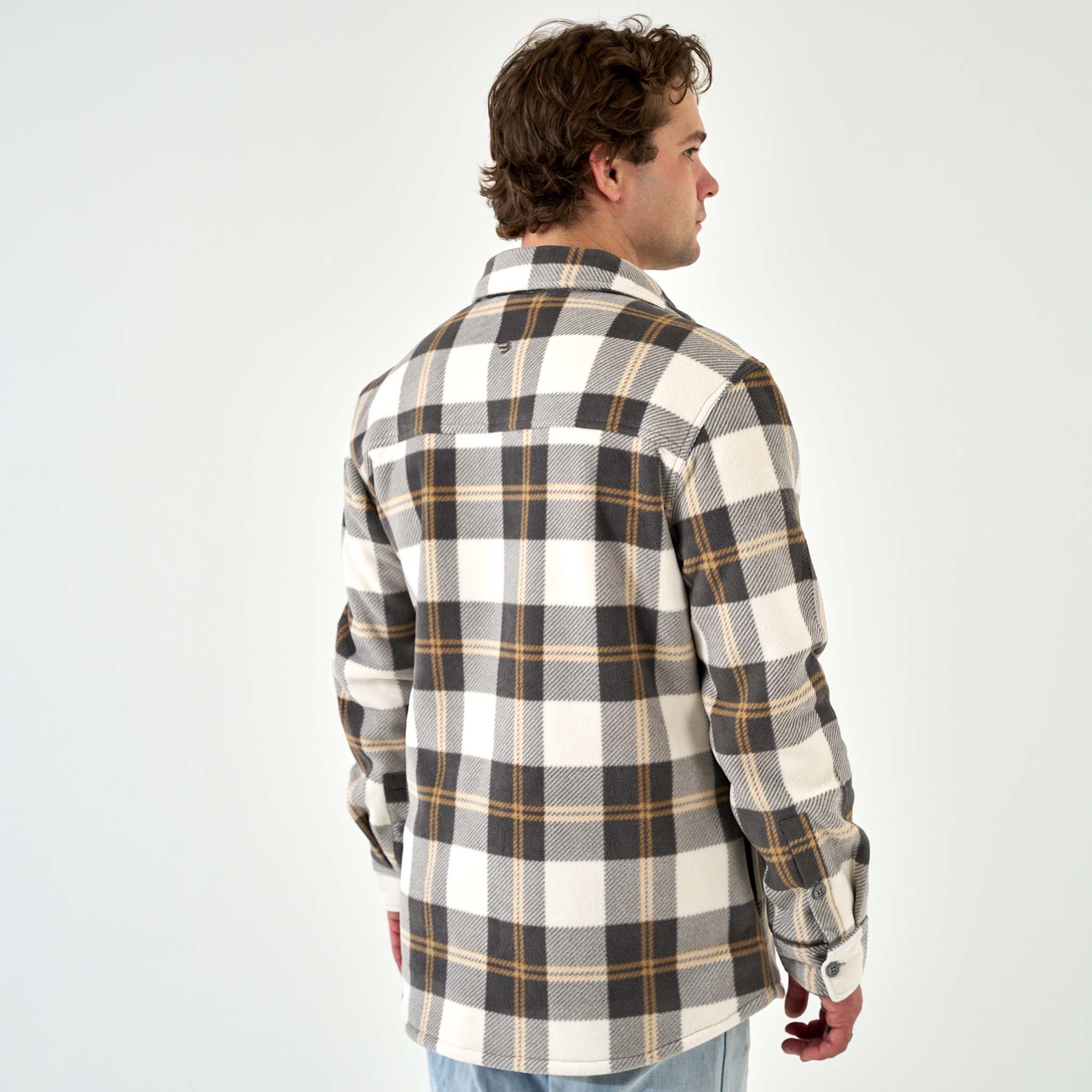 Men's Shacket Coyote Plaid