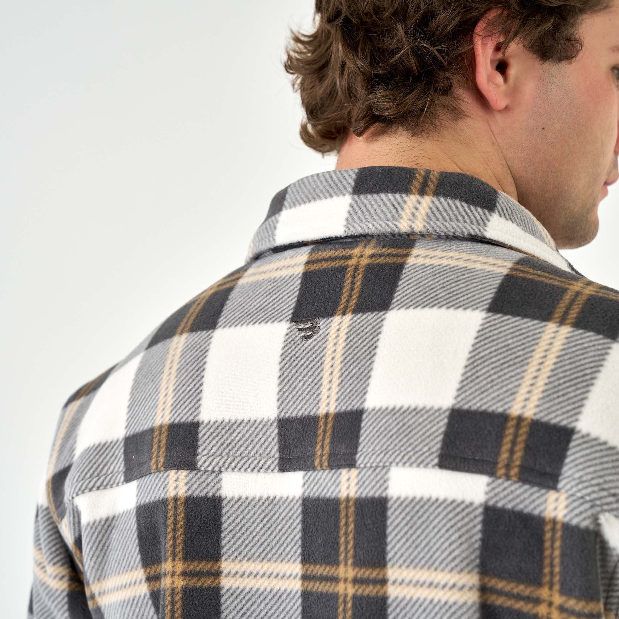 Men's Shacket Coyote Plaid