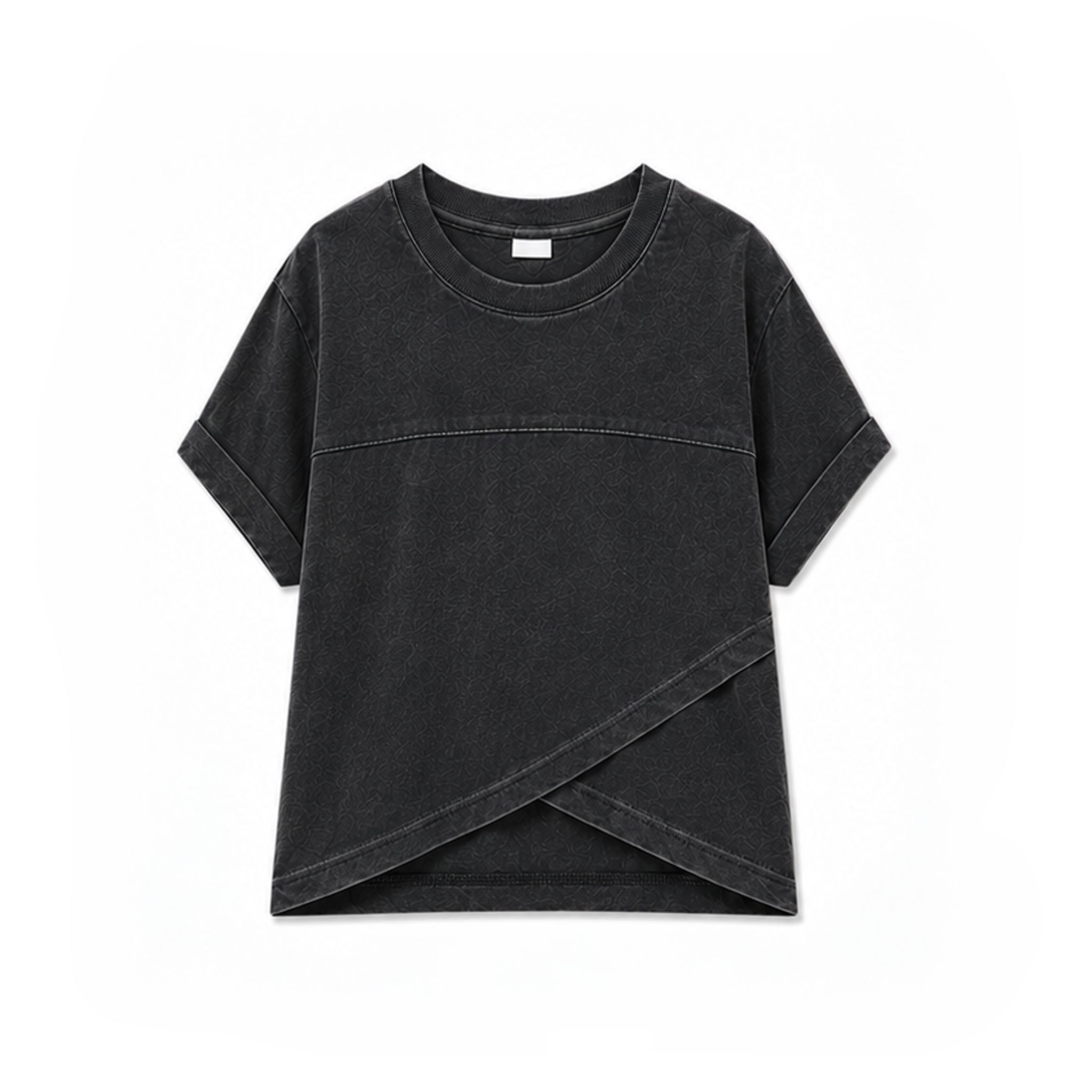 Erge Design Youth Tulip Hem Short Sleeve Crossover Top | Palmetto Moon