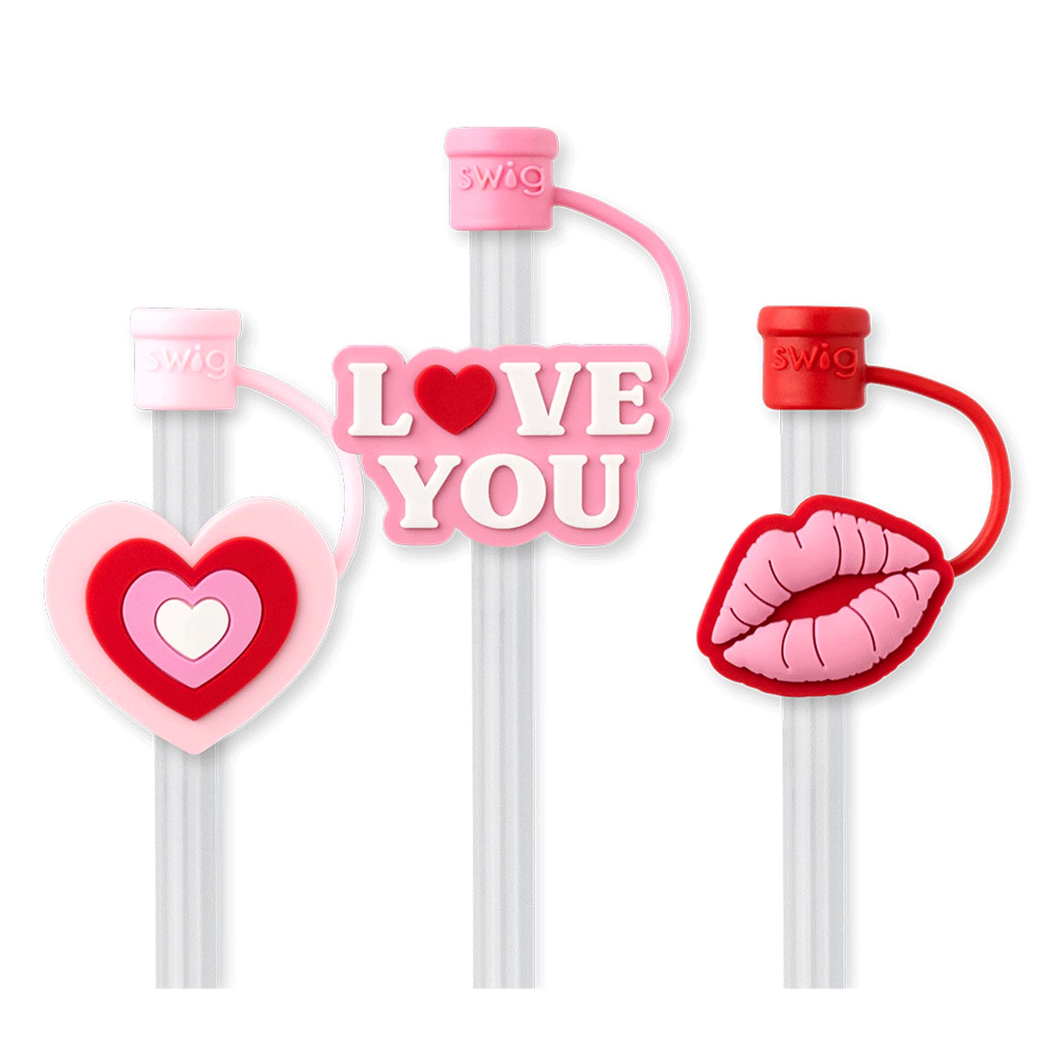 Sweethearts Straw Topper Set