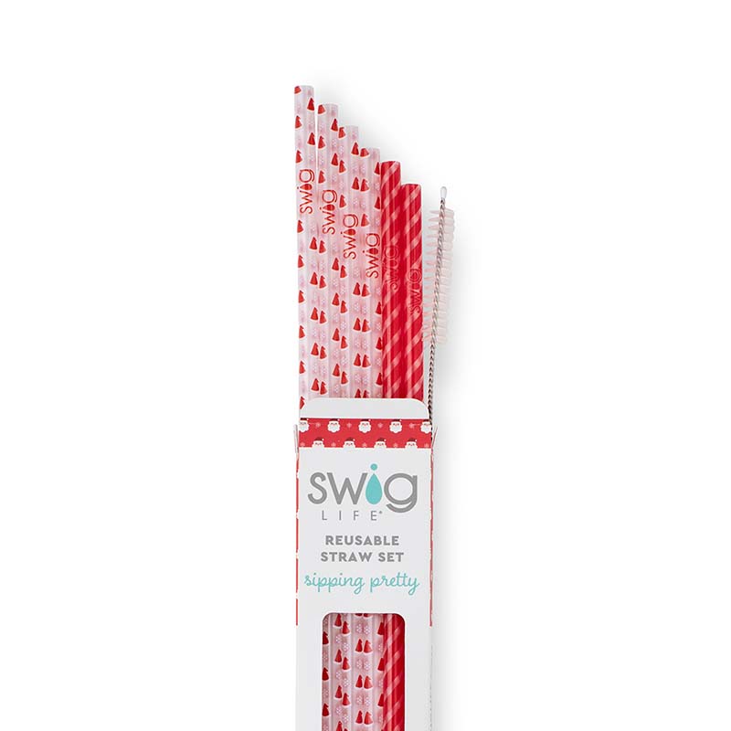 Santa Baby Swig Reusable Straw Set