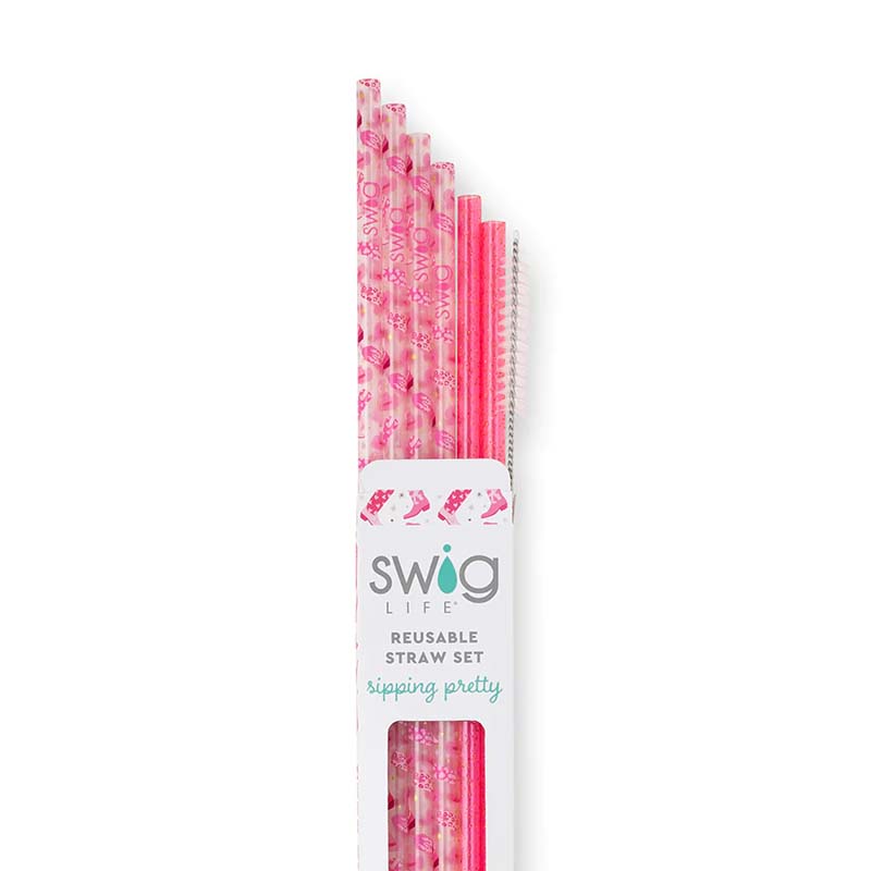 swig let's go girls straw set