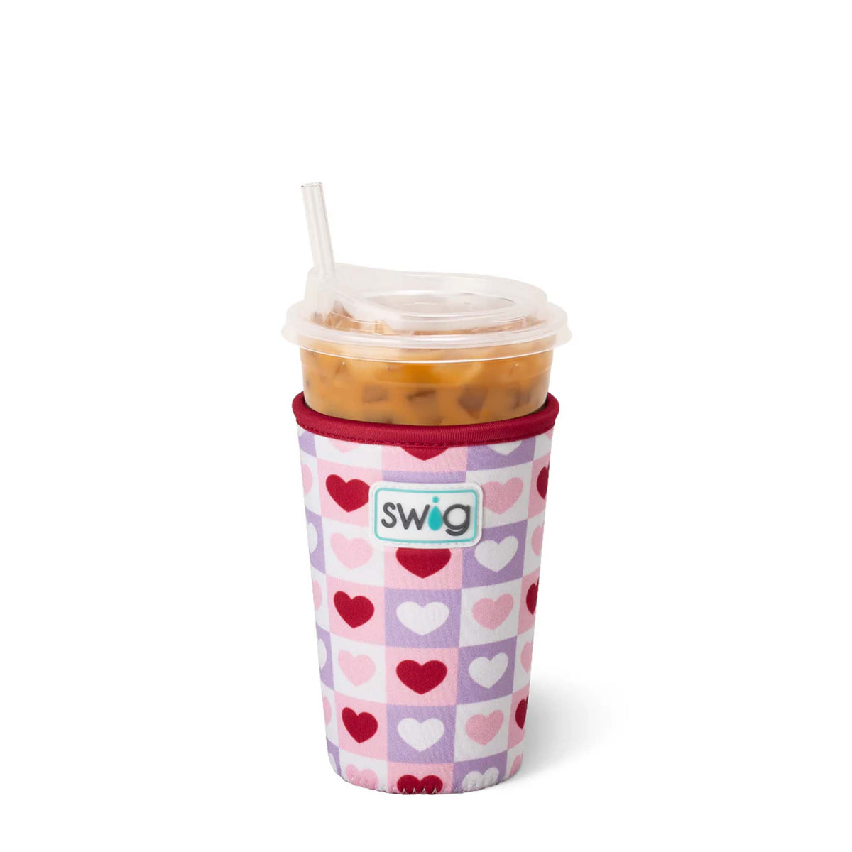 Swig 22oz Iced Cup Coolie in Check Yes