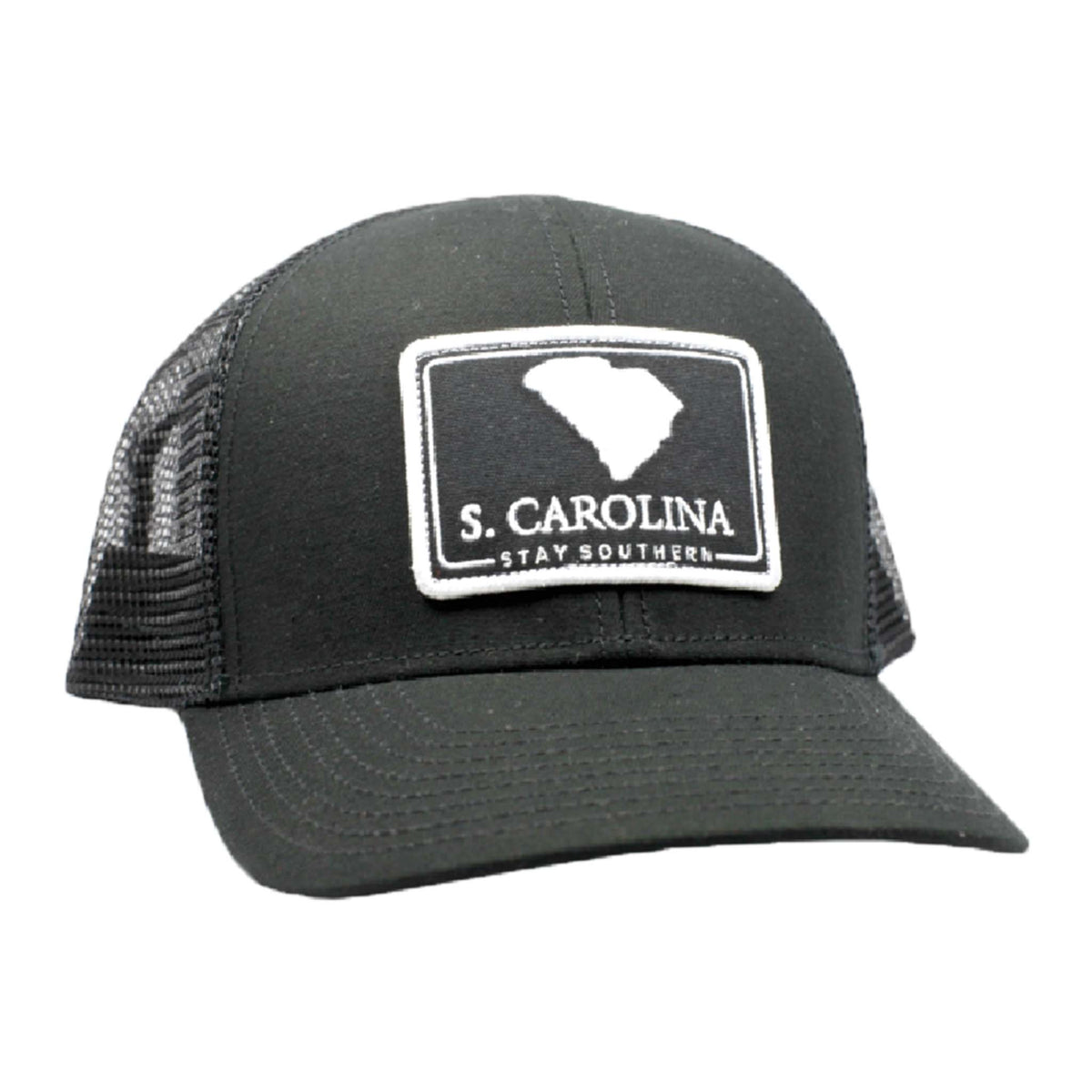 South Carolina Mesh Back Trucker Hat in Black