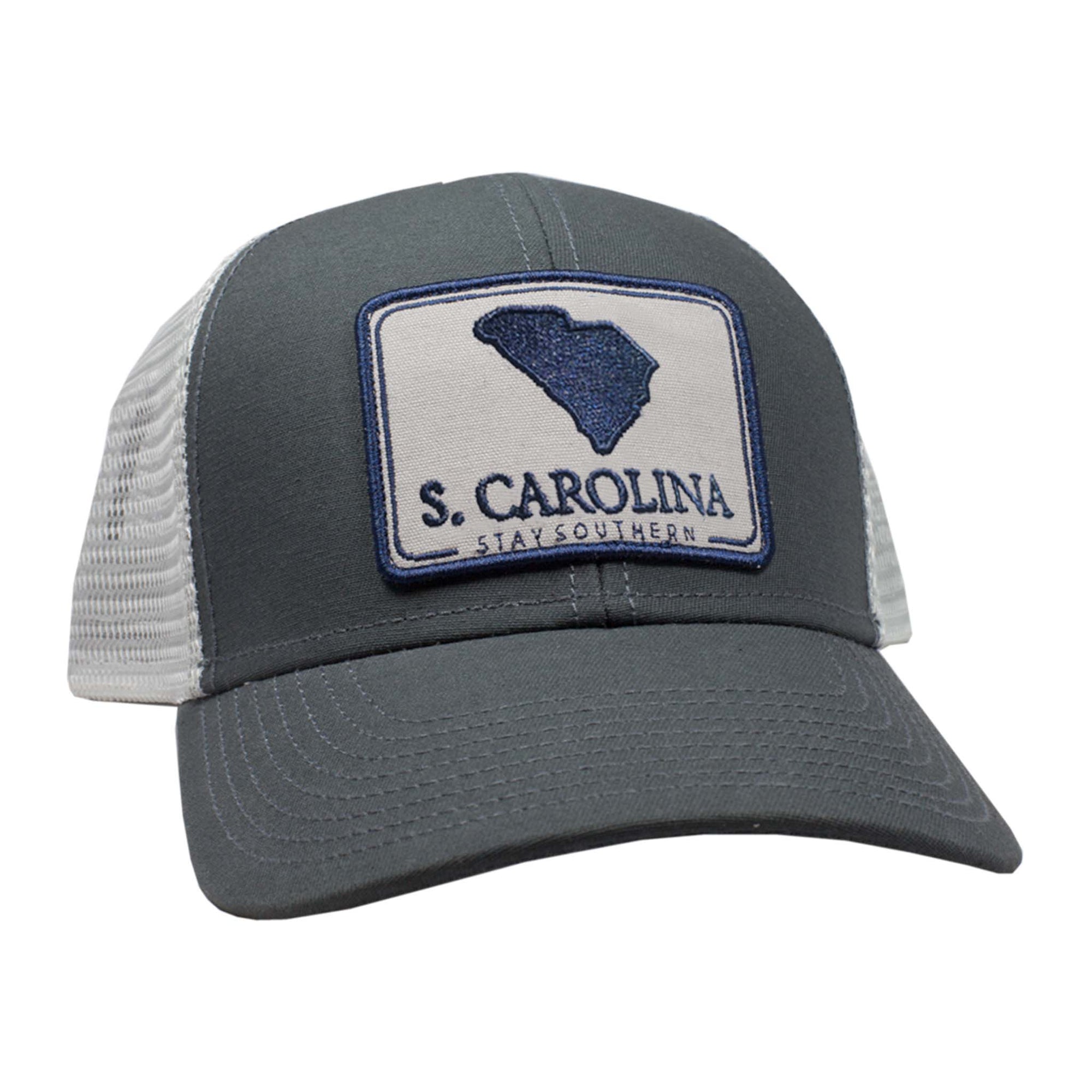 South Carolina Mesh Back Trucker Hat in Charcoal