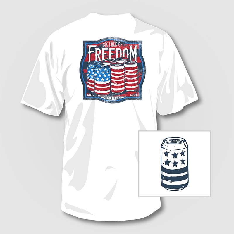 6 pack of freedom t shirt