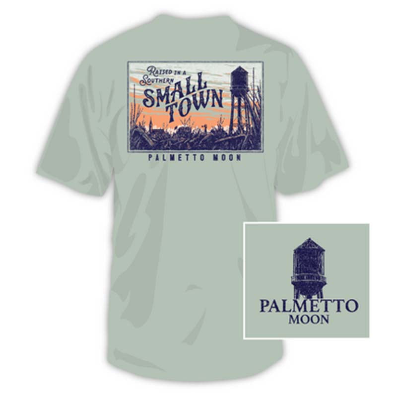 Stonewash Green | Raised In A Small Town Short Sleeve T-Shirt
