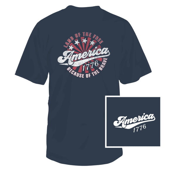 Because Of The Brave Short Sleeve T-Shirt