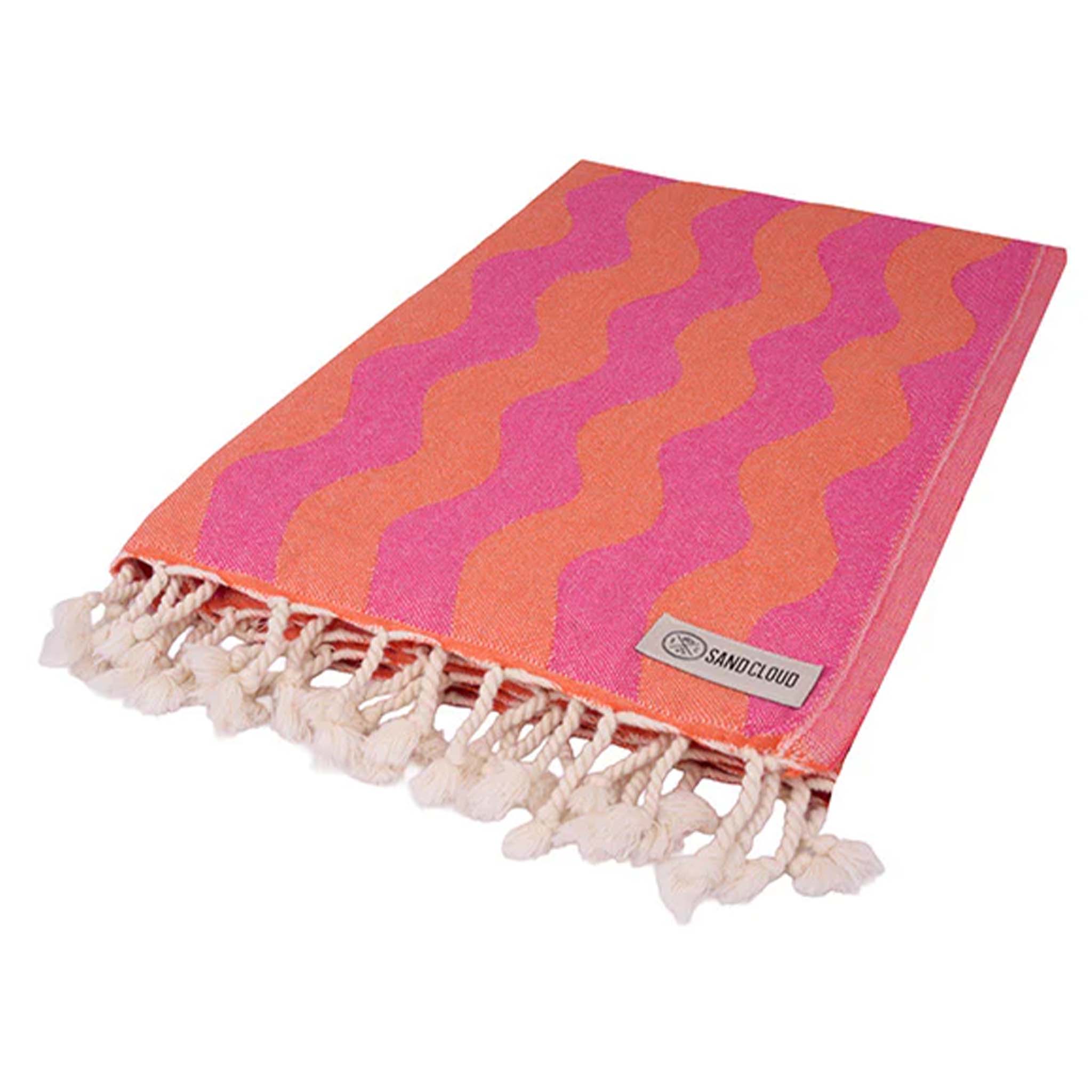 Coral Rumble Waves Towel