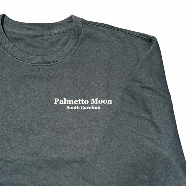  Dark gray sweatshirt with a scenic design and 'South Carolina' text on a white background