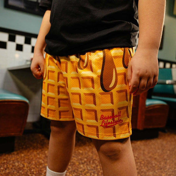 Youth Waffle and Syrup Shorts