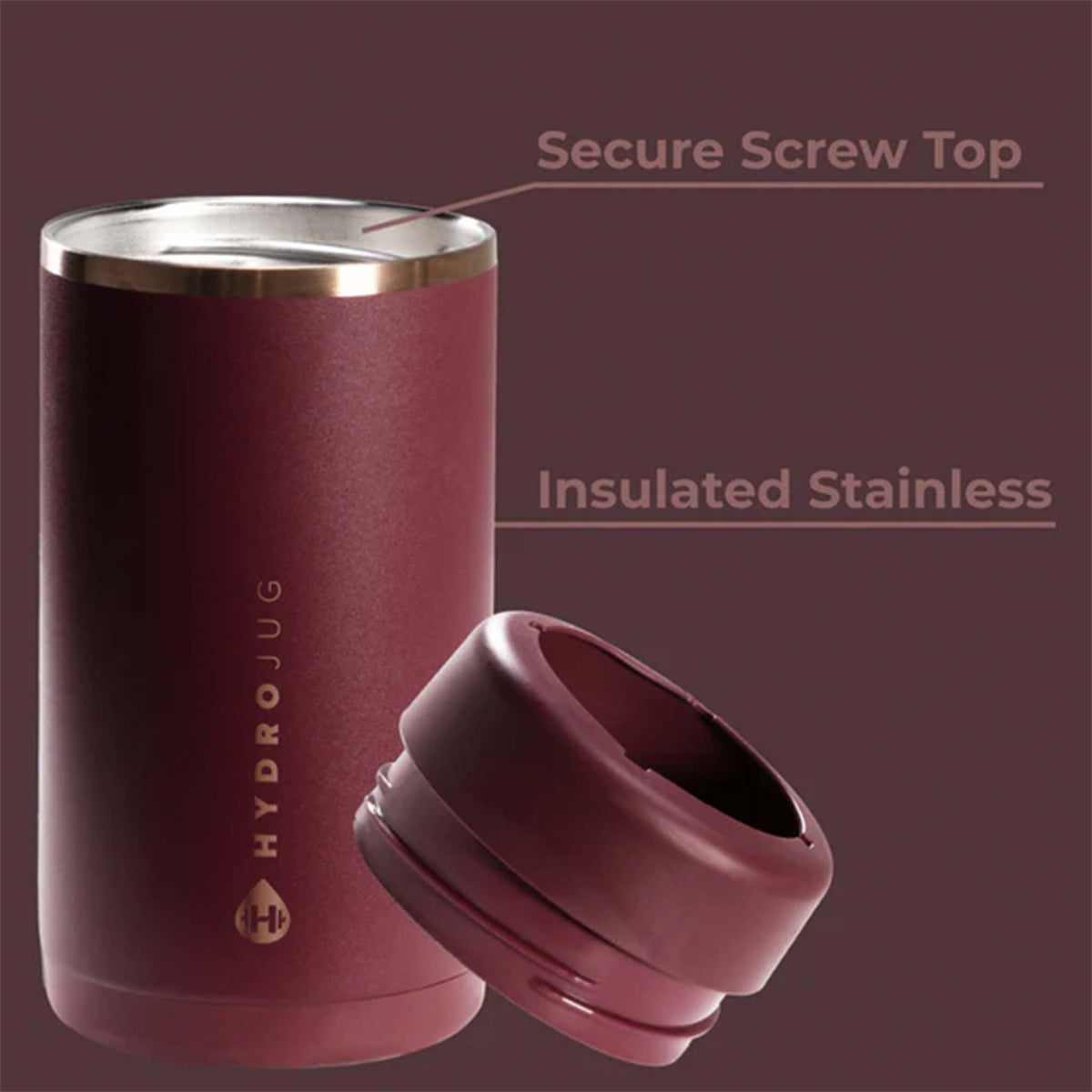 Merlot Slim Can Cooler by Hydrojug