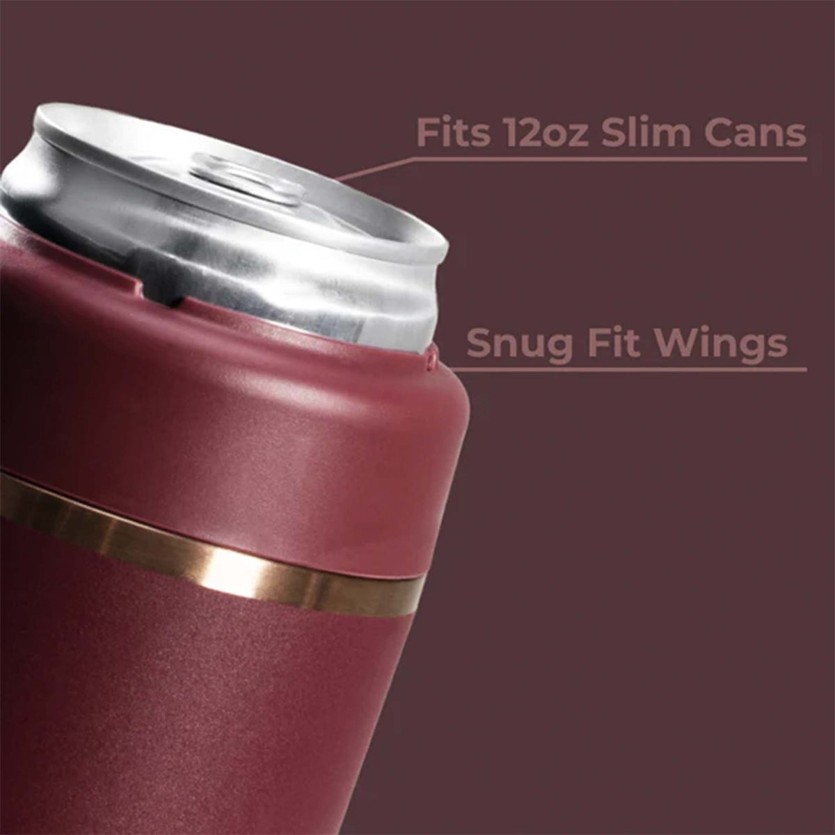 Merlot Slim Can Cooler by Hydrojug